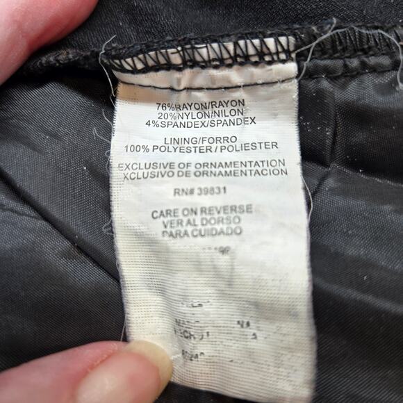 XOXO Women's Blazer Large L Black  Misses Size 12 14 Coat Jacket Button - Picture 6 of 8